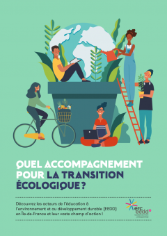 page de couverture du livret : Quel accompagnement pour la transition écologique ? 
