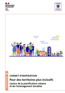 couverture carnet d'inspiration citoyenne avec des personnages dessinés marchant dans la ville
